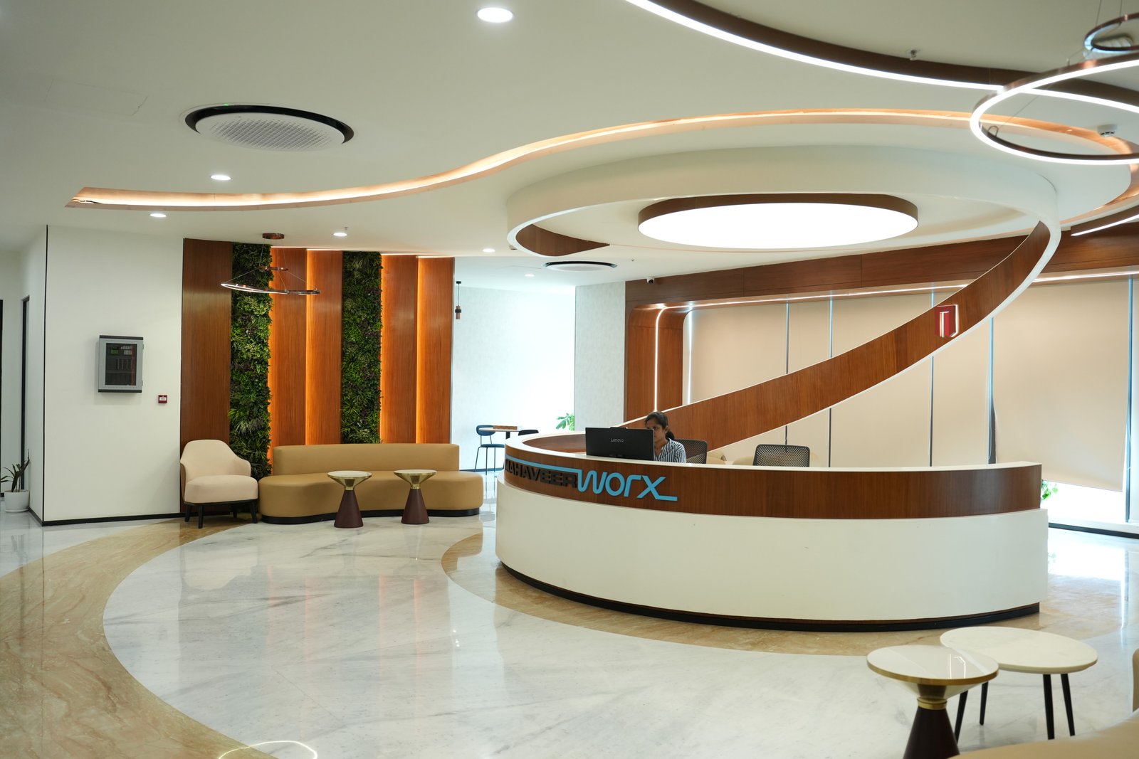Collaborative lounge at Mahaveer Worx